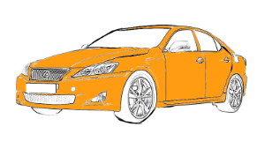 полная покраска lexus is